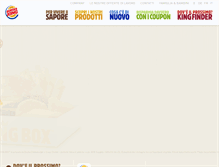 Tablet Screenshot of it.burger-king.ch